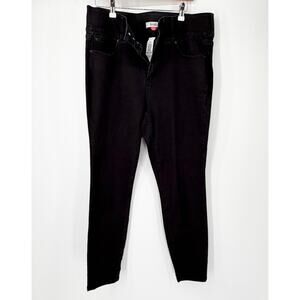 Arula Black High-Waisted Stretch Denim Size 14 EUC Casual Plus Size Slimming